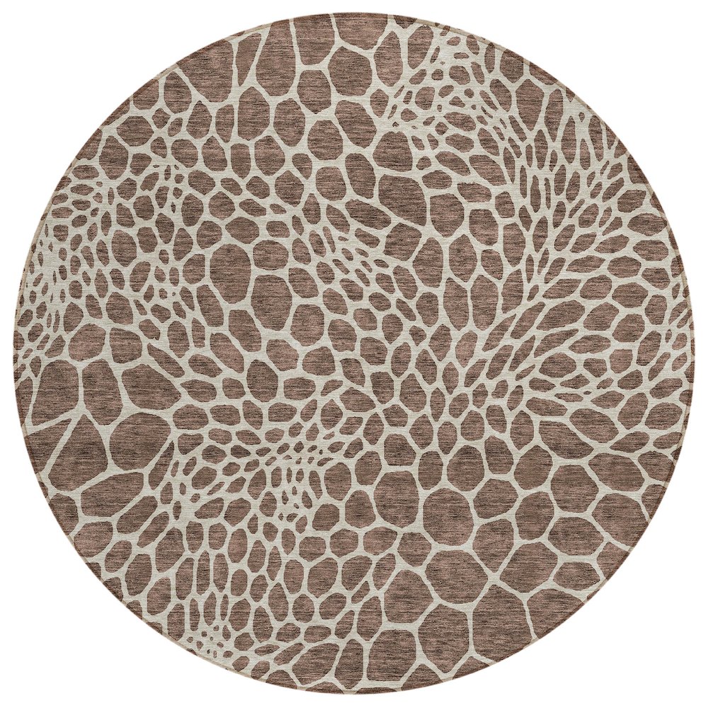 Chantille ACN919 Brown 8' x 8' Rug. Picture 1