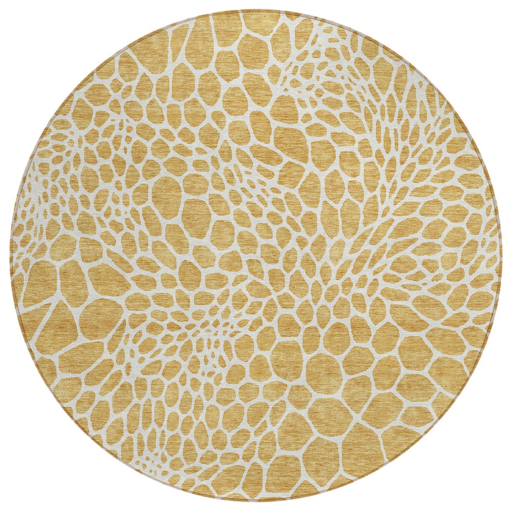 Chantille ACN919 Gold 8' x 8' Rug. Picture 1
