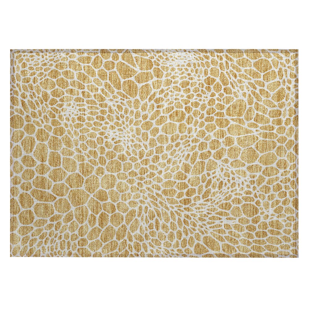 Chantille ACN919 Gold 1'8" x 2'6" Rug. Picture 1