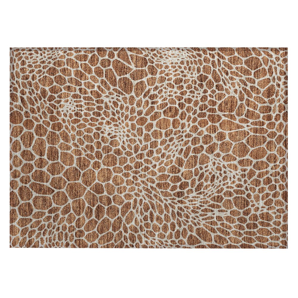 Chantille ACN919 Orange 1'8" x 2'6" Rug. Picture 1