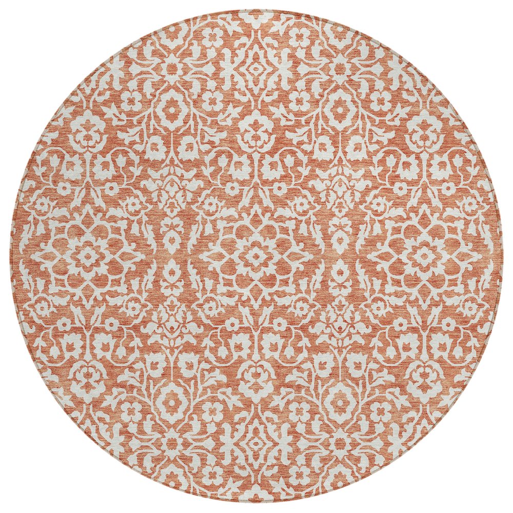Chantille ACN920 Orange 8' x 8' Rug. Picture 1