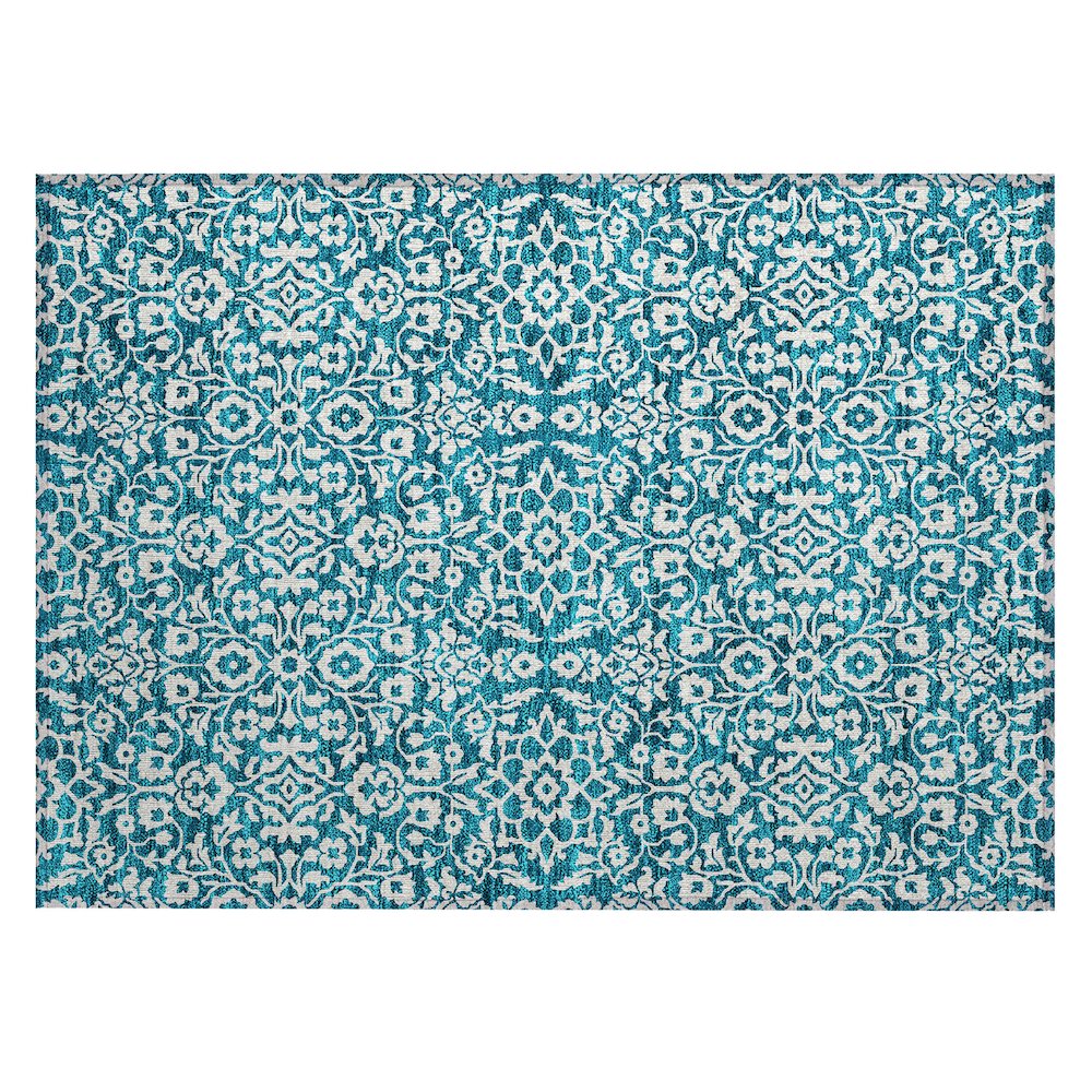 Chantille ACN920 Teal 1'8" x 2'6" Rug. Picture 1
