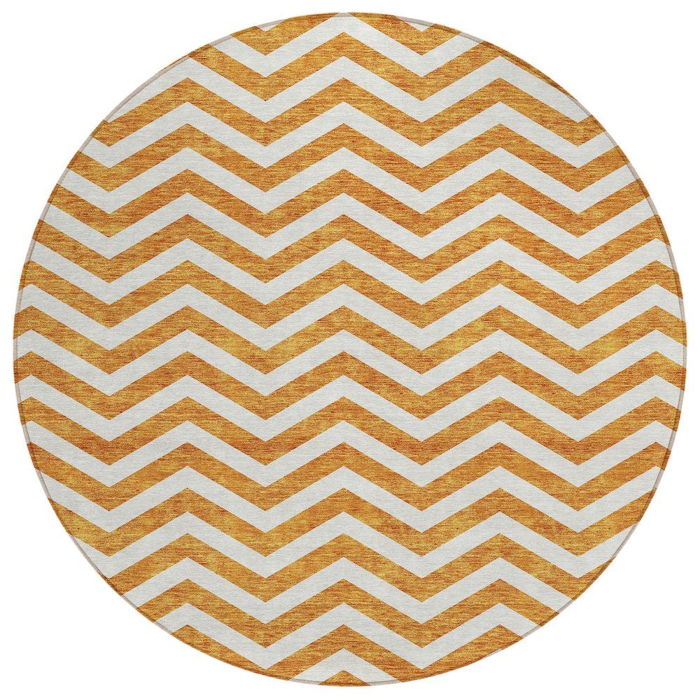 Chantille ACN922 Orange 8' x 8' Rug. Picture 1
