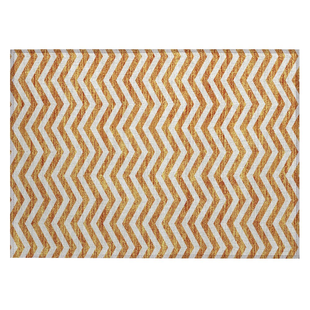 Chantille ACN922 Orange 1'8" x 2'6" Rug. Picture 1