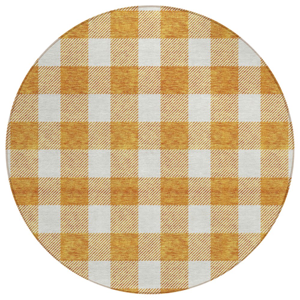 Chantille ACN923 Orange 8' x 8' Rug. Picture 1