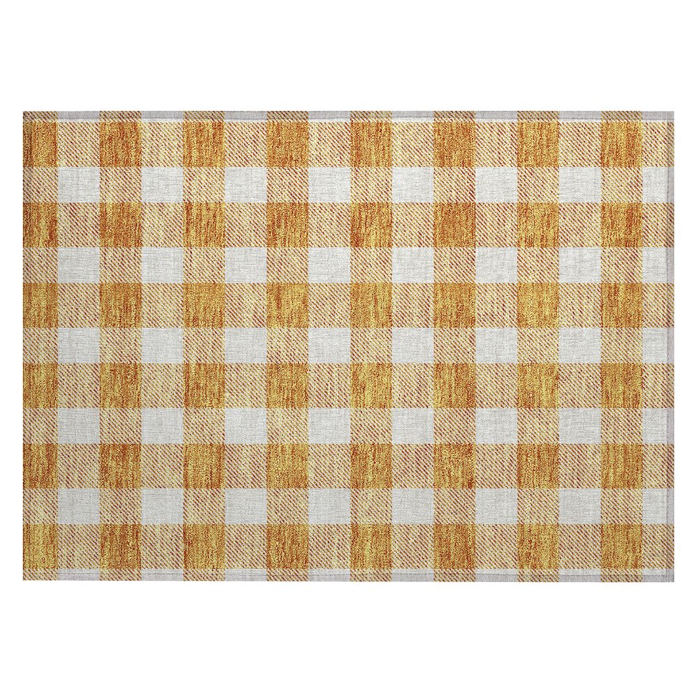 Chantille ACN923 Orange 1'8" x 2'6" Rug. Picture 1