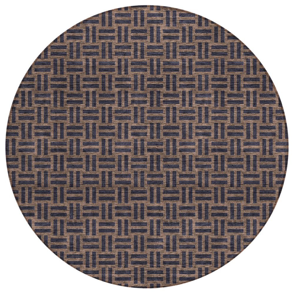 Chantille ACN925 Brown 8' x 8' Rug. Picture 1