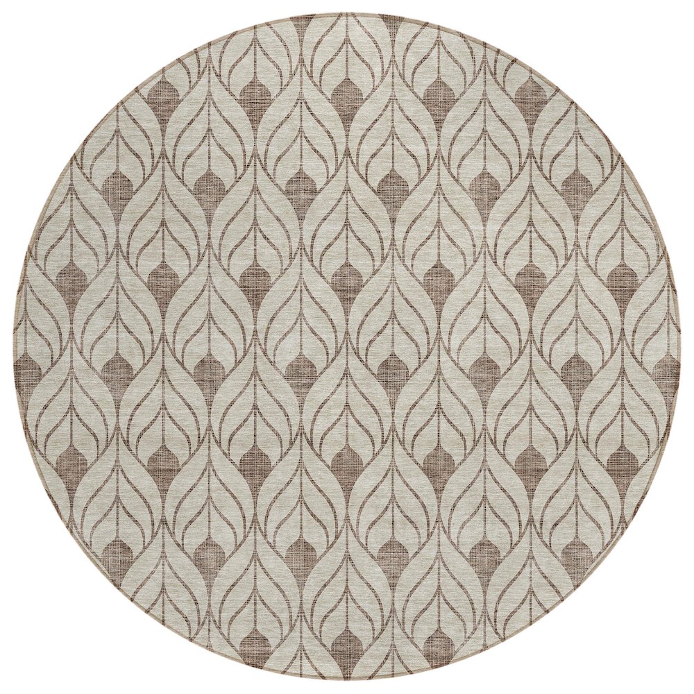 Chantille ACN927 Brown 8' x 8' Rug. Picture 1