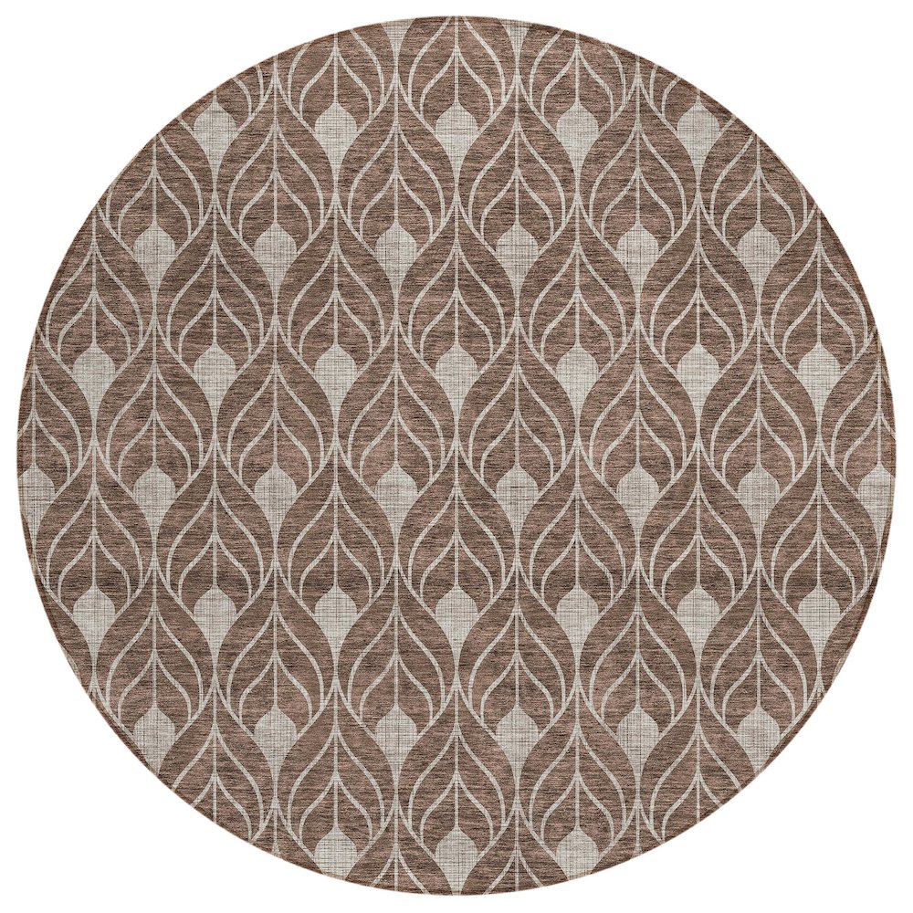 Chantille ACN927 Brown 8' x 8' Rug. Picture 1