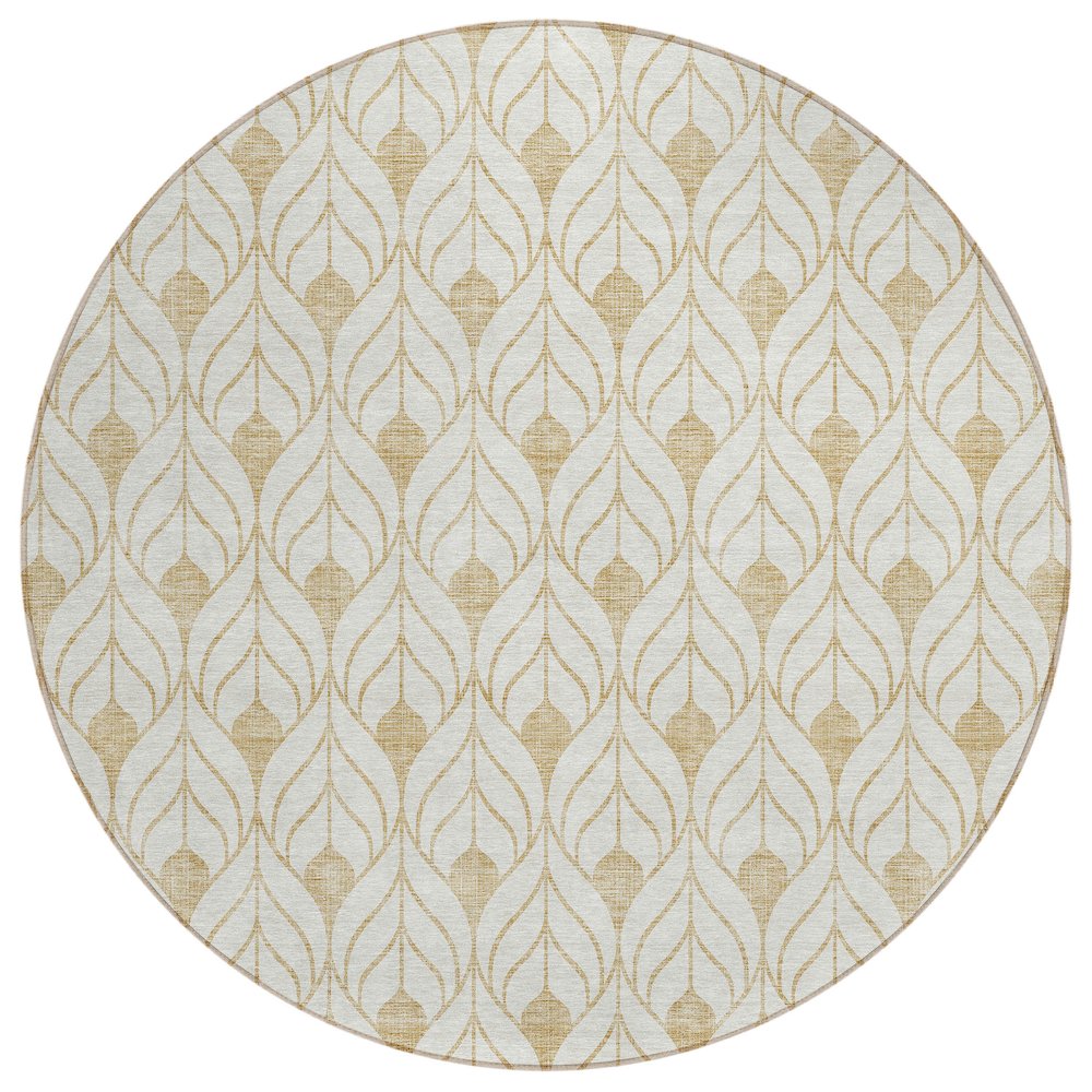 Chantille ACN927 Gold 8' x 8' Rug. Picture 1