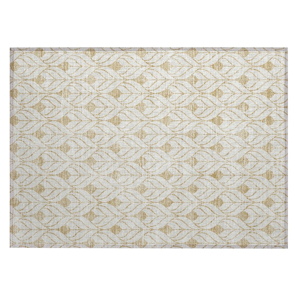 Chantille ACN927 Gold 1'8" x 2'6" Rug. Picture 1