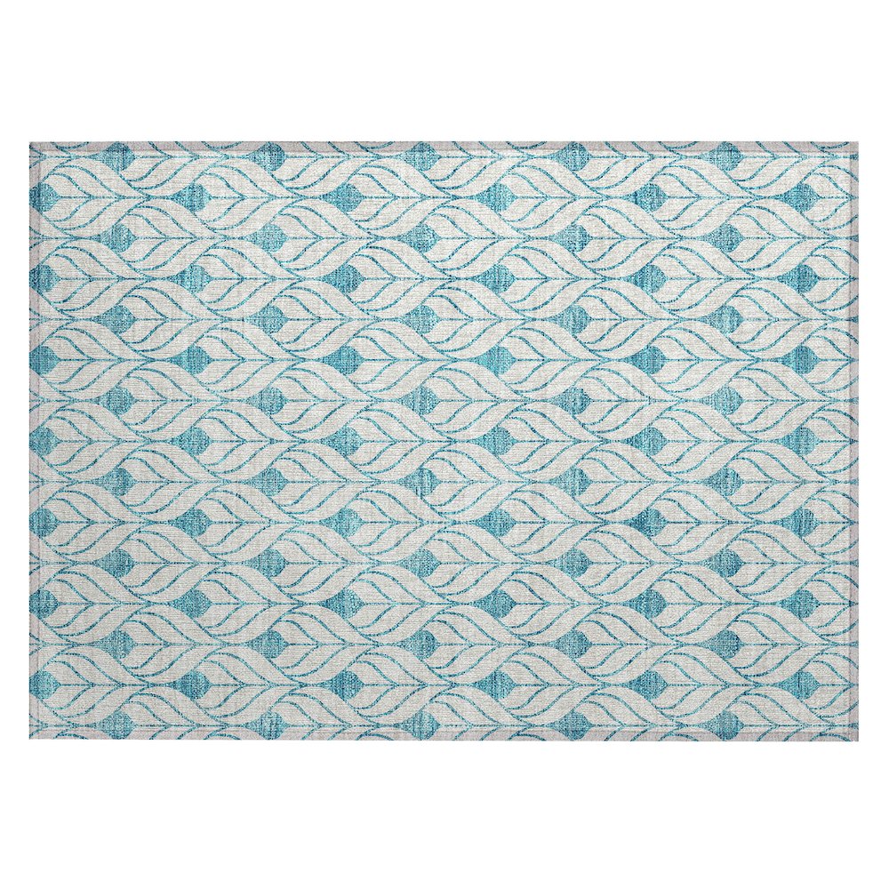 Chantille ACN927 Teal 1'8" x 2'6" Rug. Picture 1