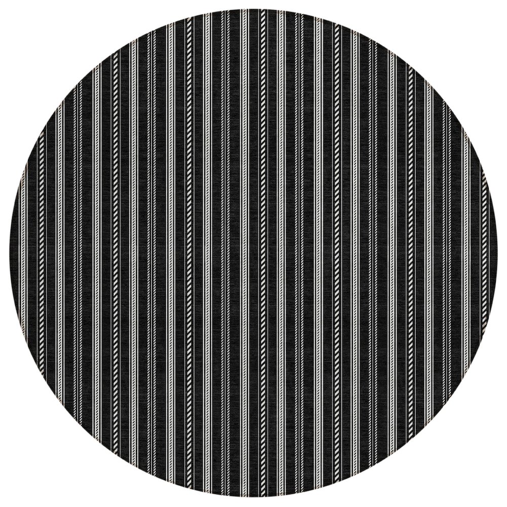 Chantille ACN929 Black 8' x 8' Rug. Picture 1