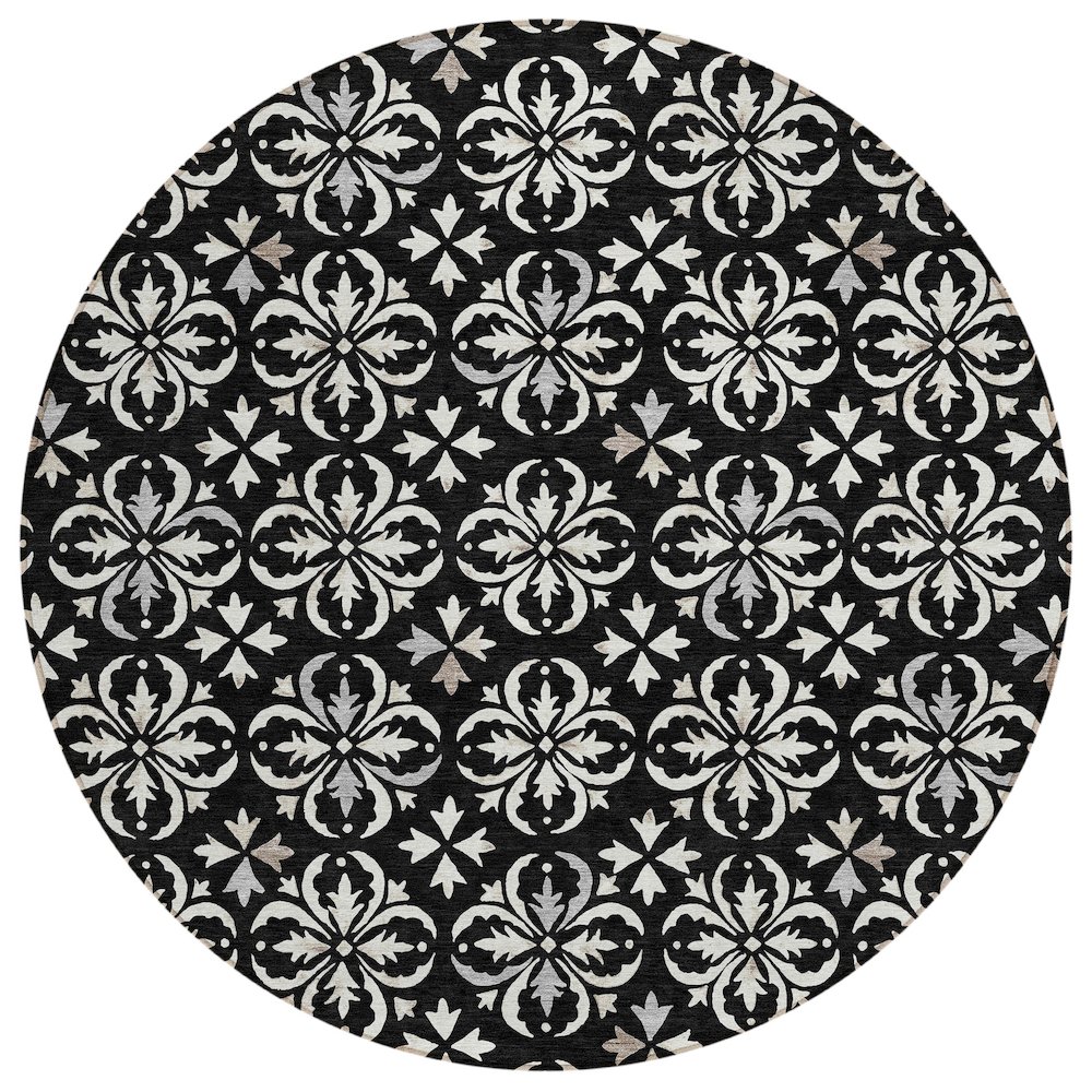Chantille ACN930 Black 8' x 8' Rug. Picture 1