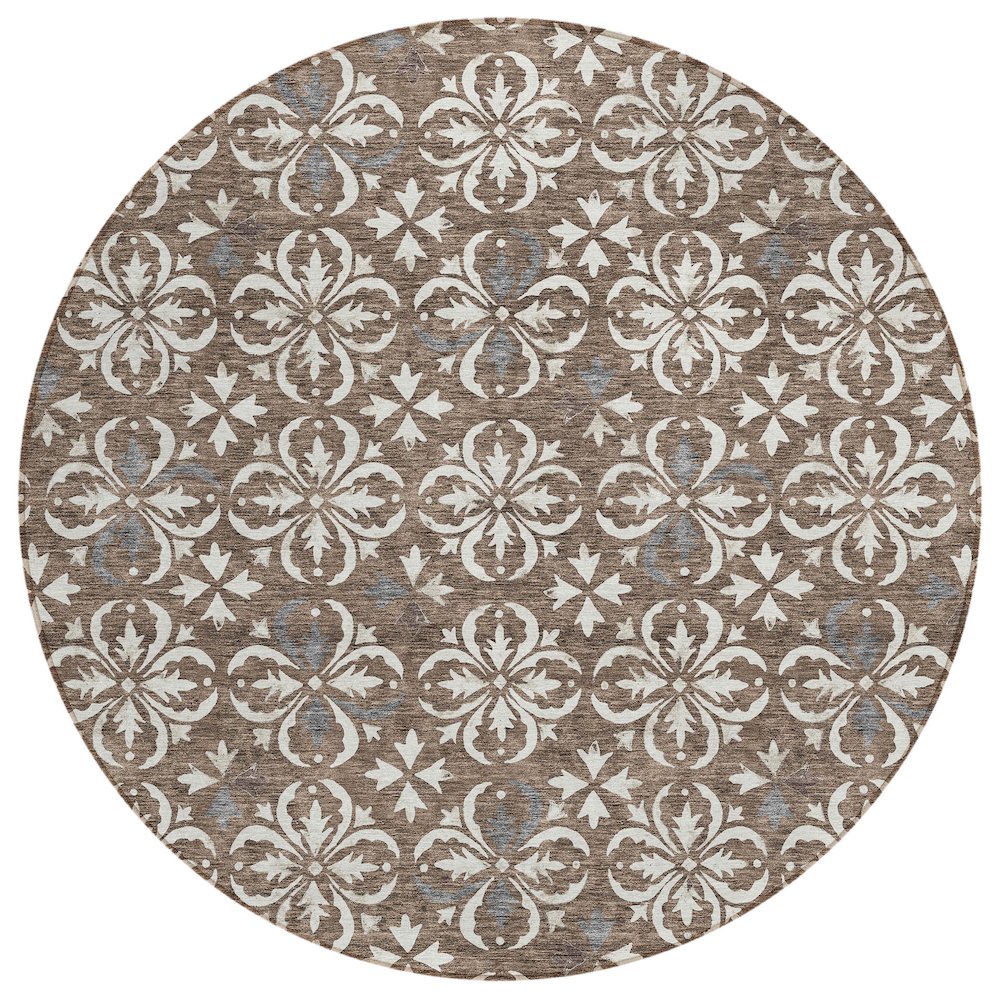 Chantille ACN930 Brown 8' x 8' Rug. Picture 1