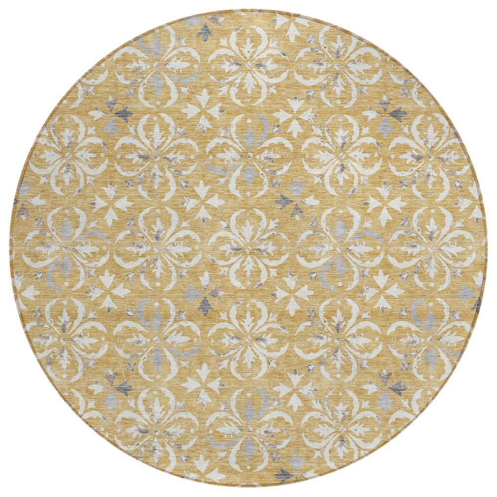 Chantille ACN930 Gold 8' x 8' Rug. Picture 1
