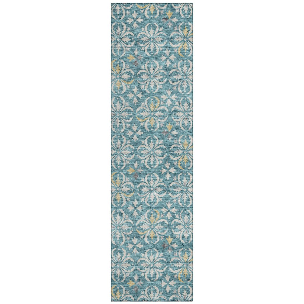 Chantille ACN930 Teal 2'3" x 7'6" Rug. Picture 1