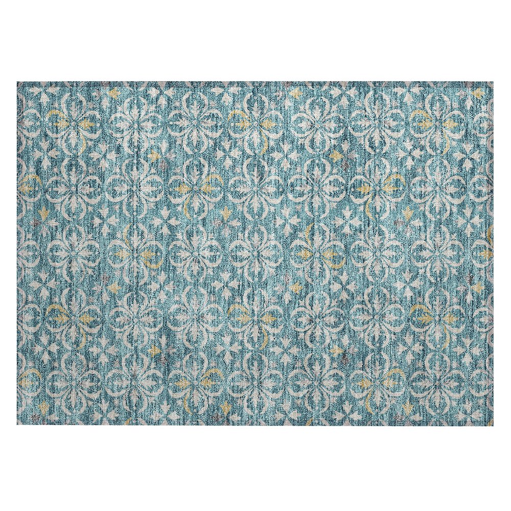 Chantille ACN930 Teal 1'8" x 2'6" Rug. Picture 1