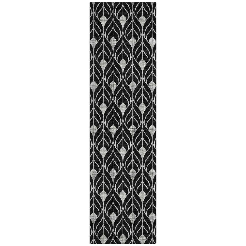 Chantille ACN931 Black 2'3" x 7'6" Rug. Picture 1