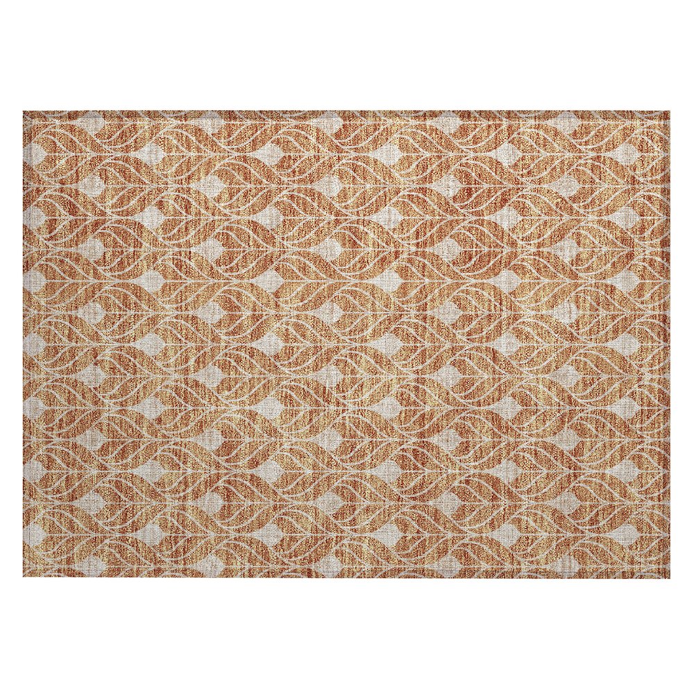Chantille ACN931 Orange 1'8" x 2'6" Rug. Picture 1