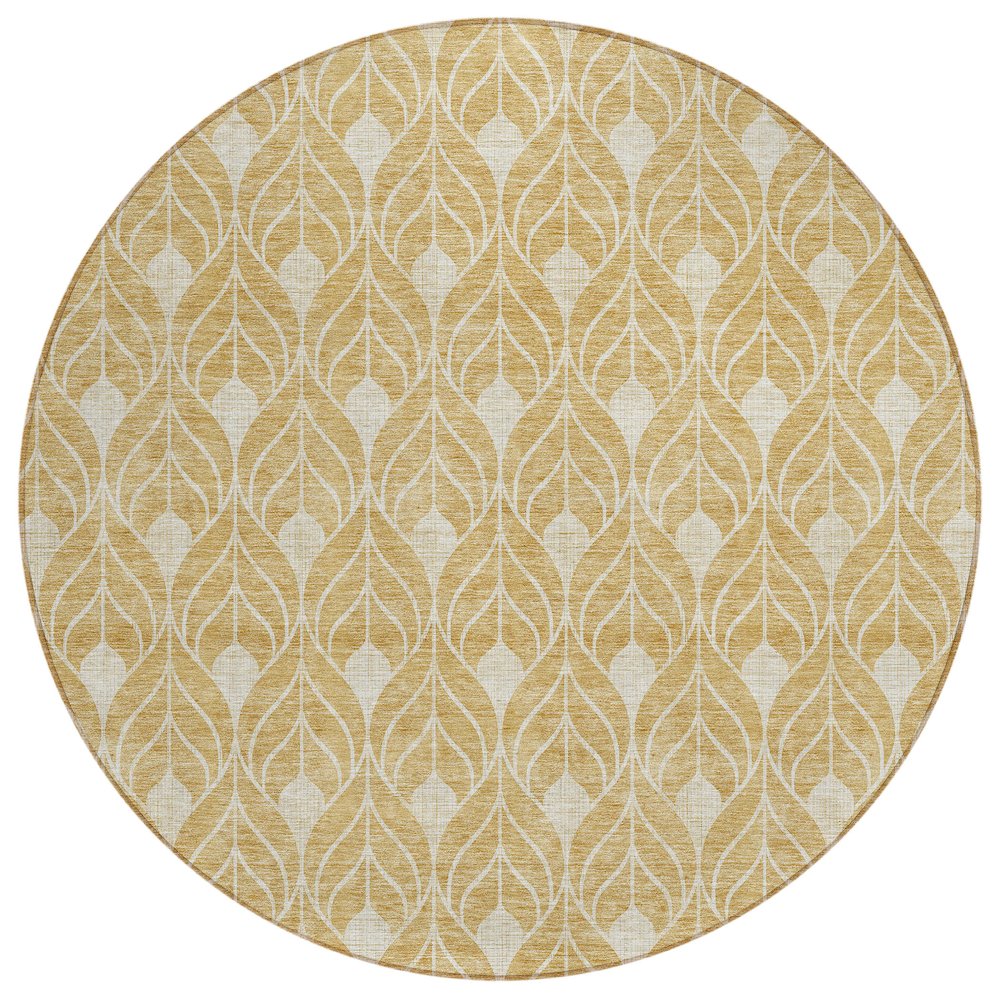 Chantille ACN931 Gold 8' x 8' Rug. Picture 1