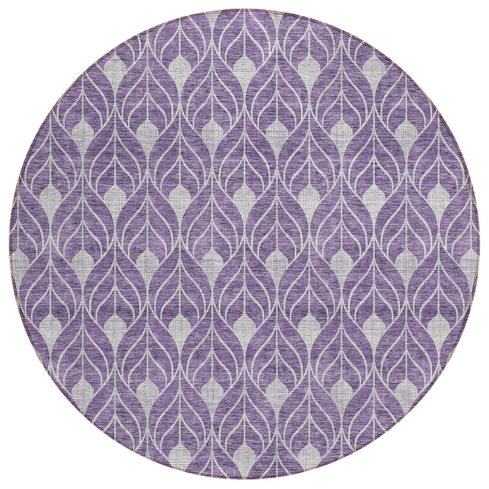 Chantille ACN931 Purple 8' x 8' Rug. Picture 1