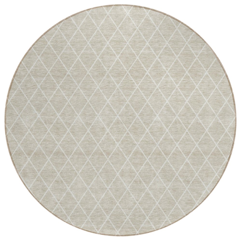 Chantille ACN932 Brown 8' x 8' Rug. Picture 1