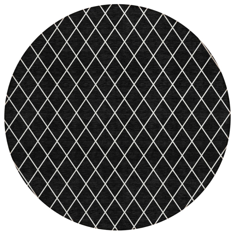 Chantille ACN932 Black 8' x 8' Rug. Picture 1