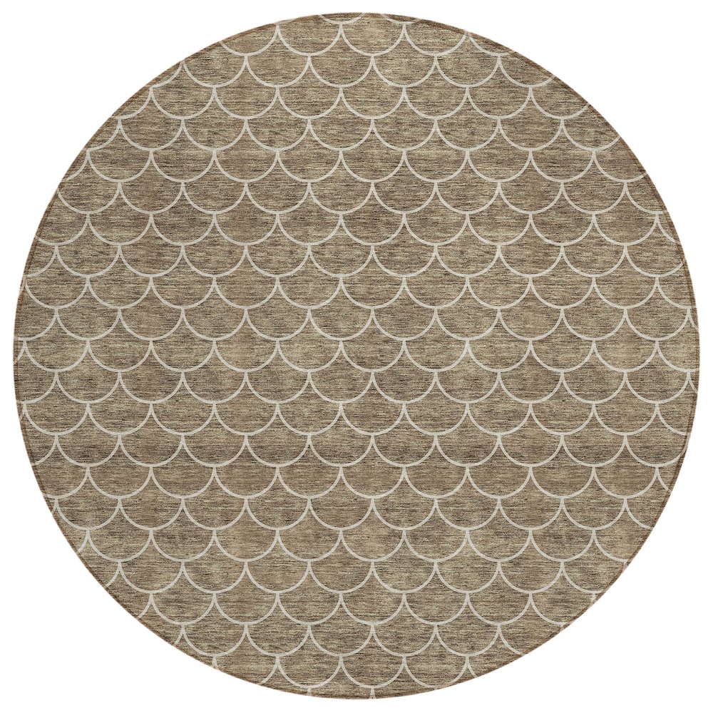 Chantille ACN933 Brown 8' x 8' Rug. Picture 1