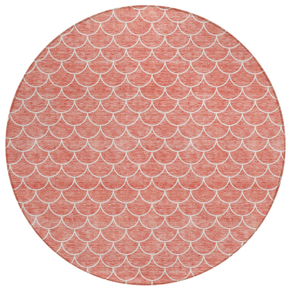 Chantille ACN933 Orange 8' x 8' Rug. Picture 1