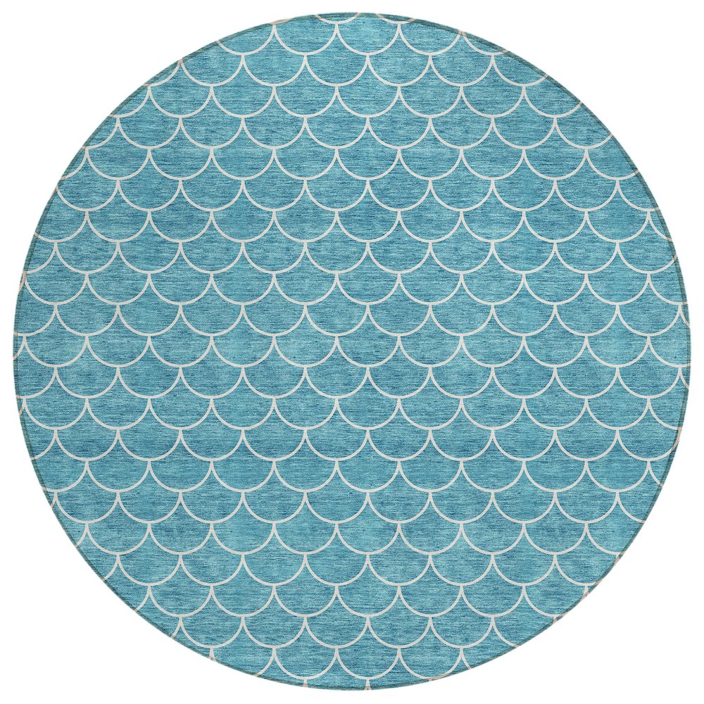 Chantille ACN933 Teal 8' x 8' Rug. Picture 1
