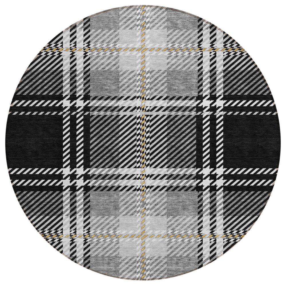 Chantille ACN935 Black 8' x 8' Rug. Picture 1