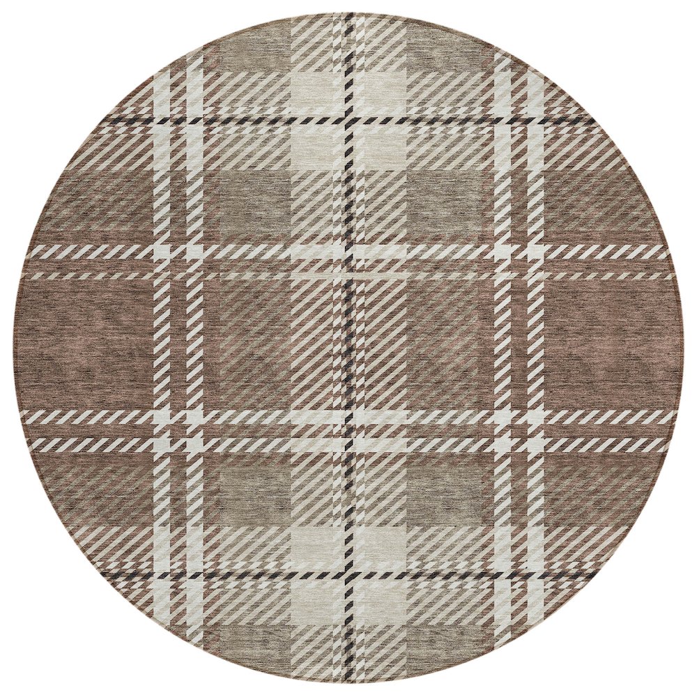Chantille ACN935 Brown 8' x 8' Rug. Picture 1