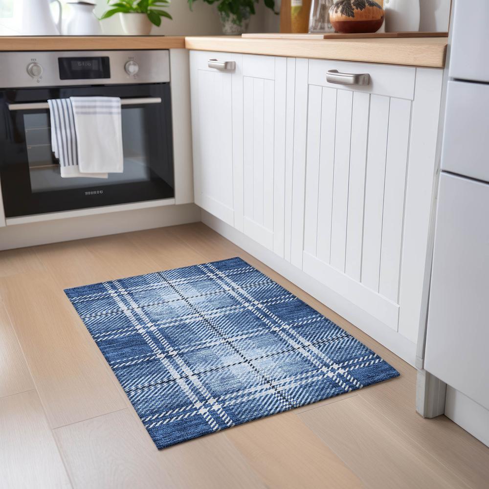 Chantille ACN935 Blue 1'8" x 2'6" Rug. Picture 5
