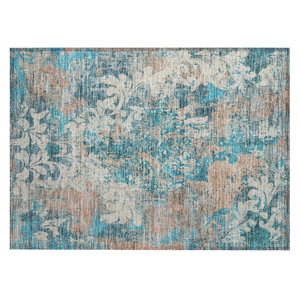 Chantille ACN936 Teal 1'8" x 2'6" Rug. Picture 1