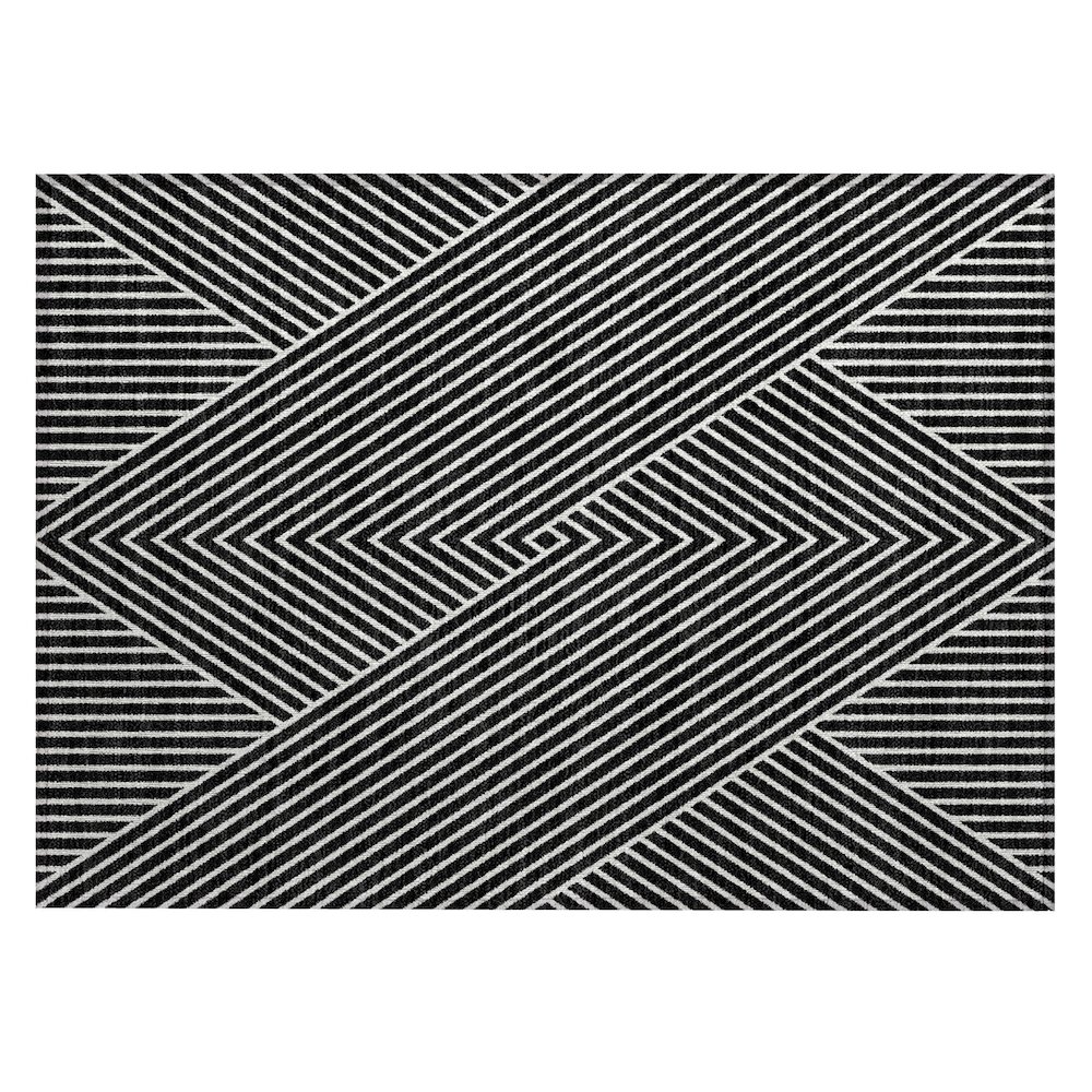 Chantille ACN937 Black 1'8" x 2'6" Rug. Picture 1