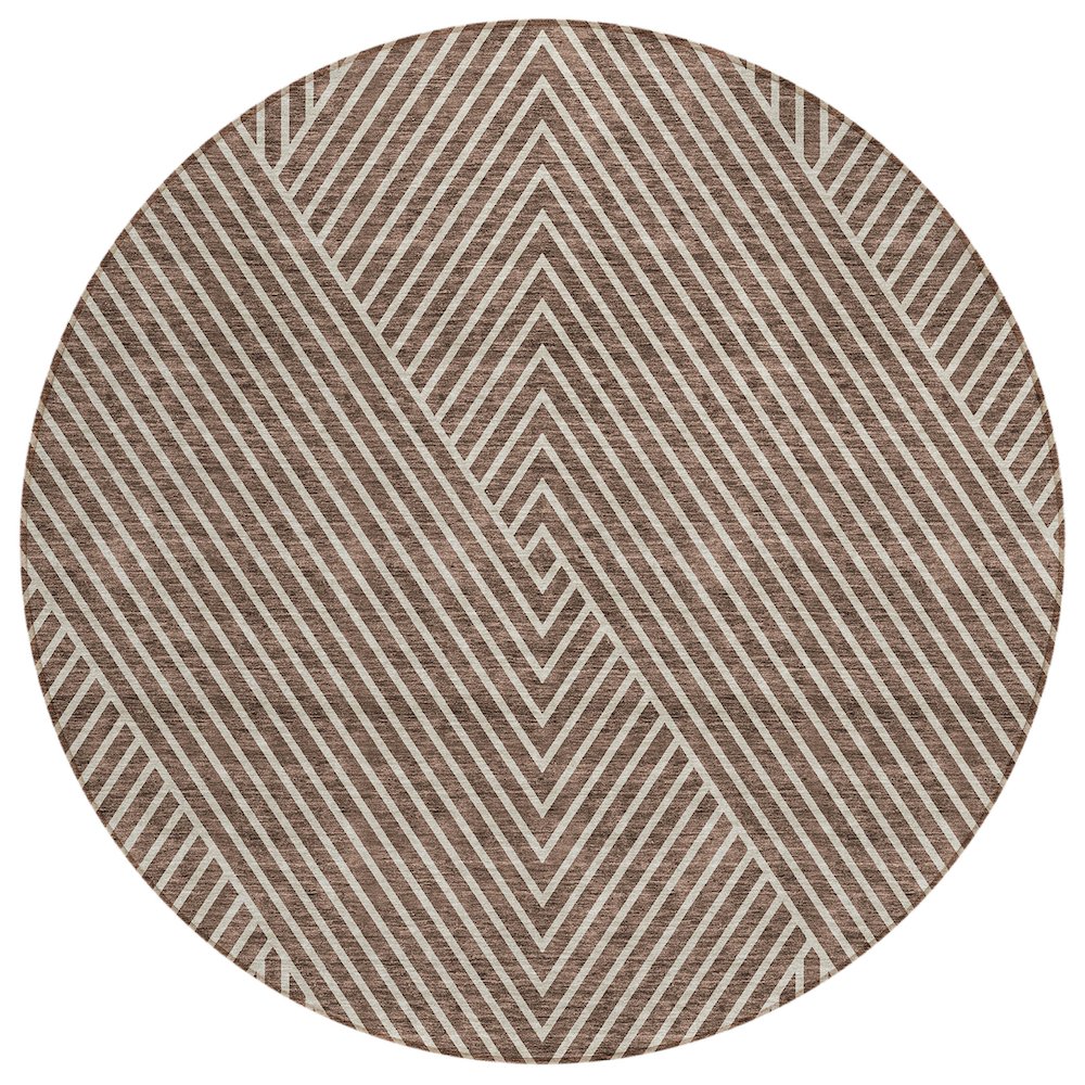 Chantille ACN937 Brown 8' x 8' Rug. Picture 1
