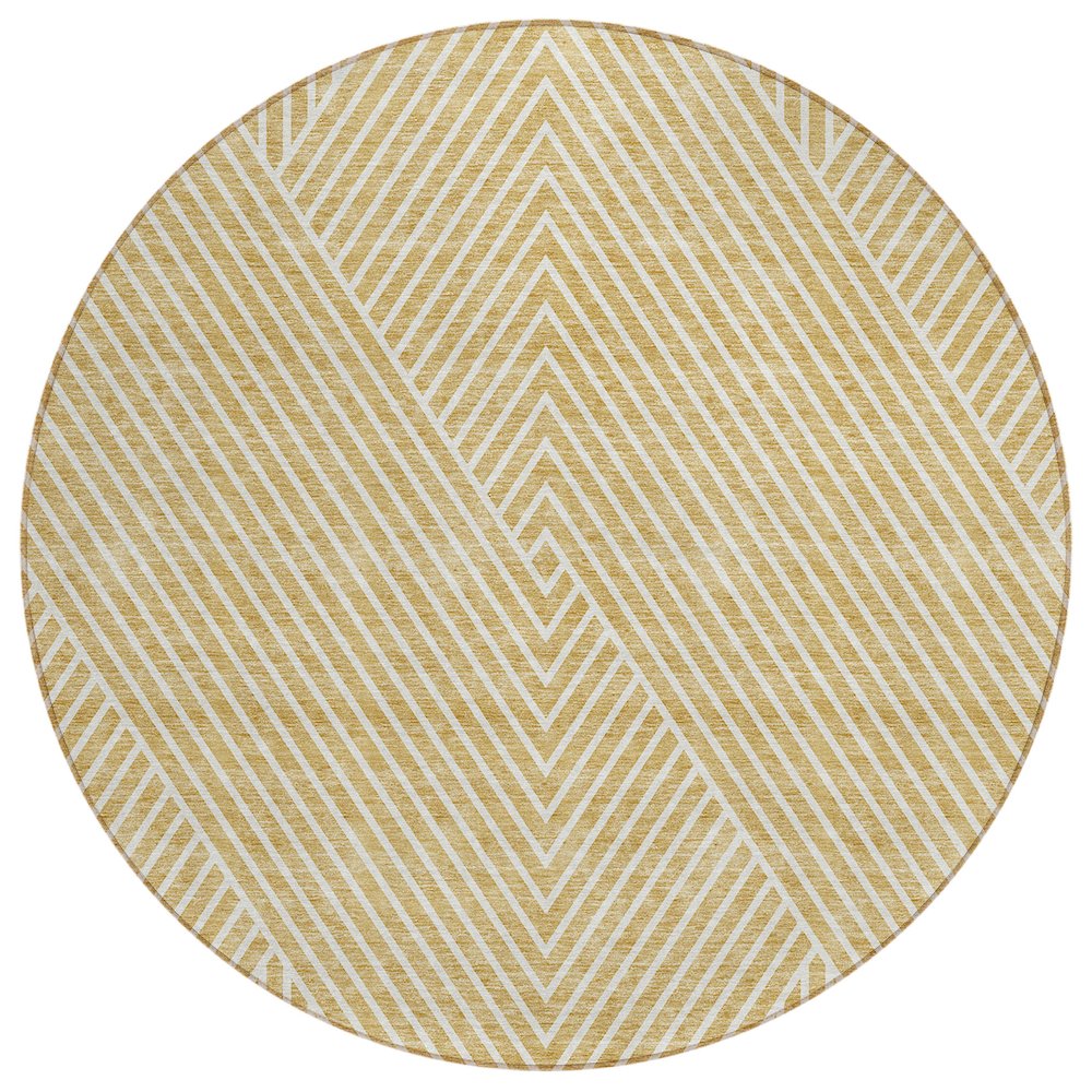 Chantille ACN937 Gold 8' x 8' Rug. Picture 1