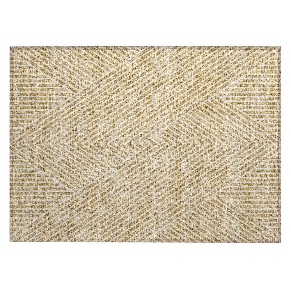 Chantille ACN937 Gold 1'8" x 2'6" Rug. Picture 1