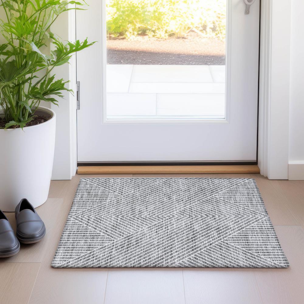 Chantille ACN937 Gray 1'8" x 2'6" Rug. Picture 5