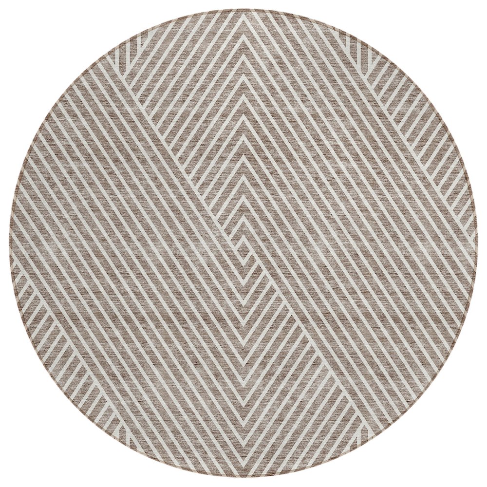 Chantille ACN937 Brown 8' x 8' Rug. Picture 1