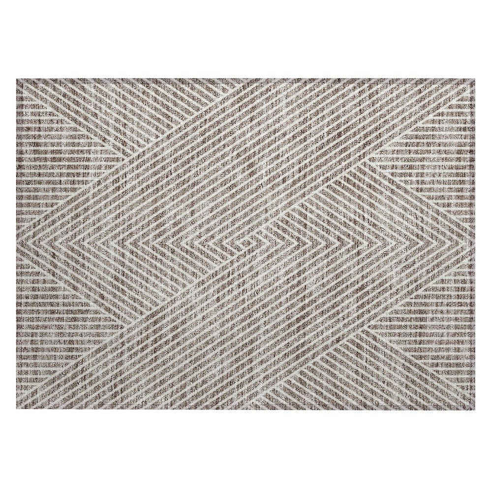Chantille ACN937 Brown 1'8" x 2'6" Rug. Picture 1
