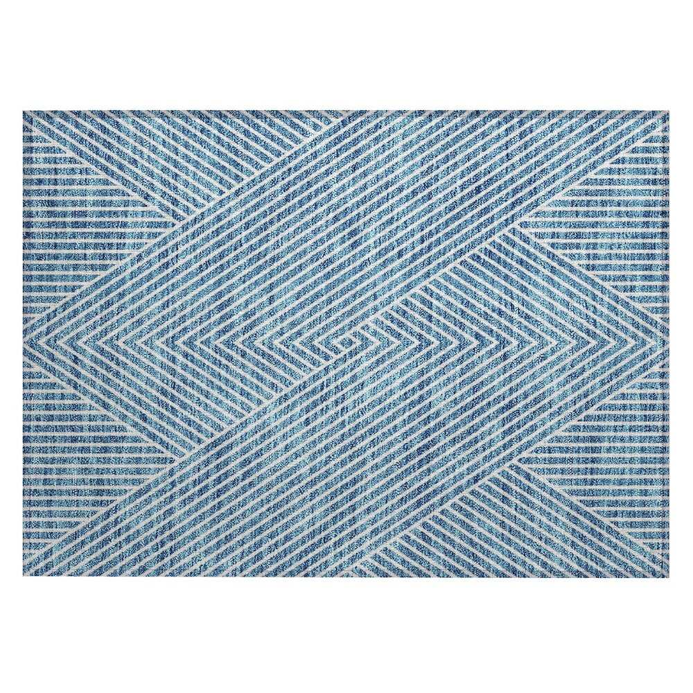 Chantille ACN937 Teal 1'8" x 2'6" Rug. Picture 1