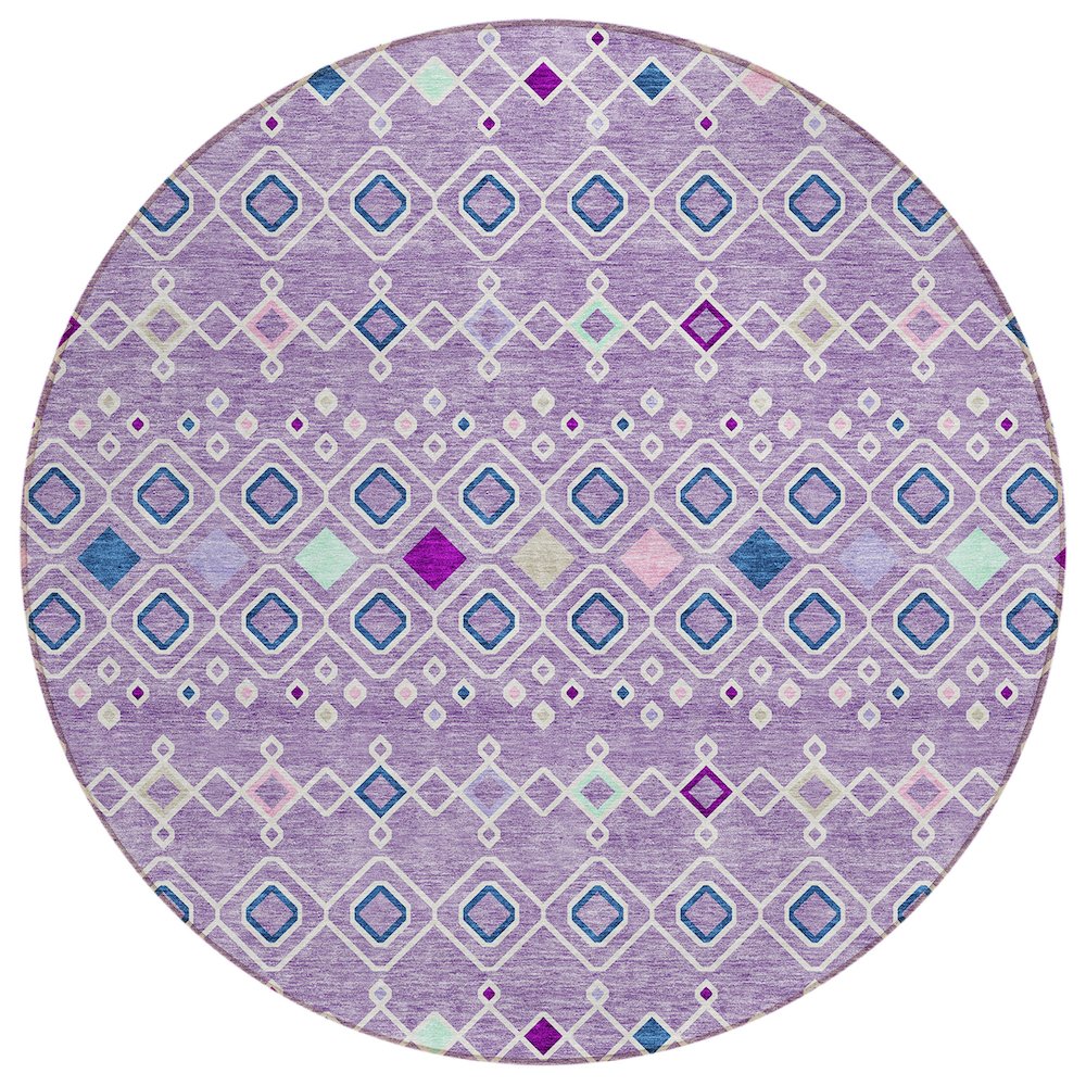 Chantille ACN938 Purple 8' x 8' Rug. Picture 1
