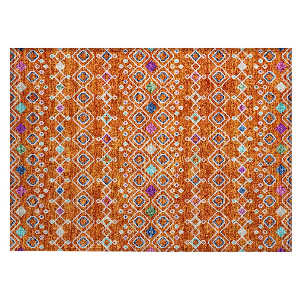 Chantille ACN938 Orange 1'8" x 2'6" Rug. Picture 1