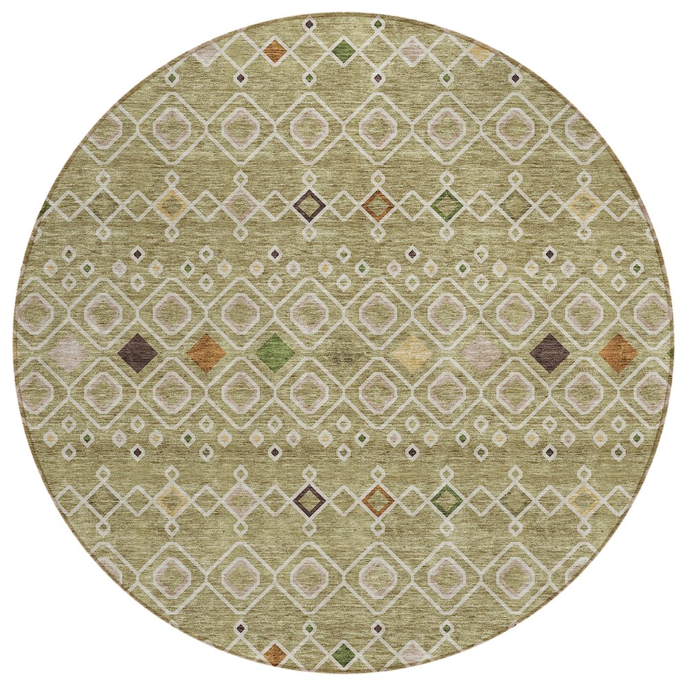 Chantille ACN938 Green 8' x 8' Rug. Picture 1