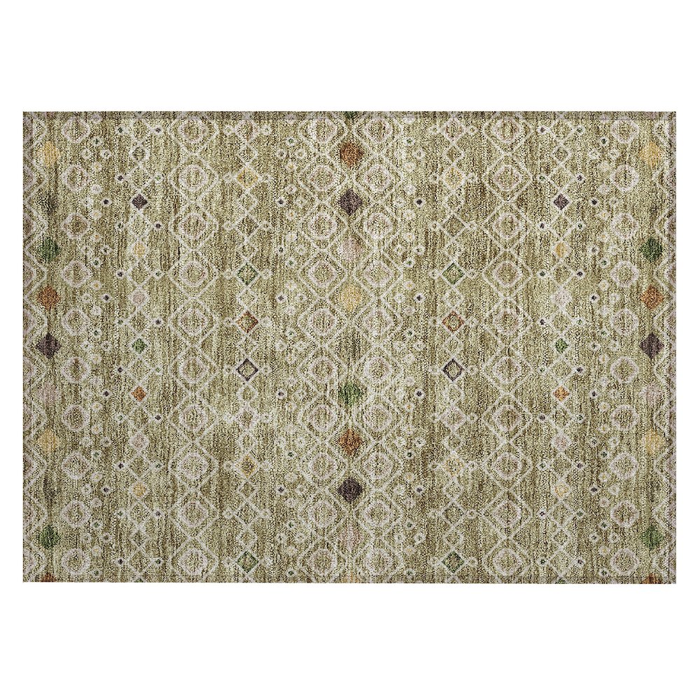 Chantille ACN938 Green 1'8" x 2'6" Rug. Picture 1