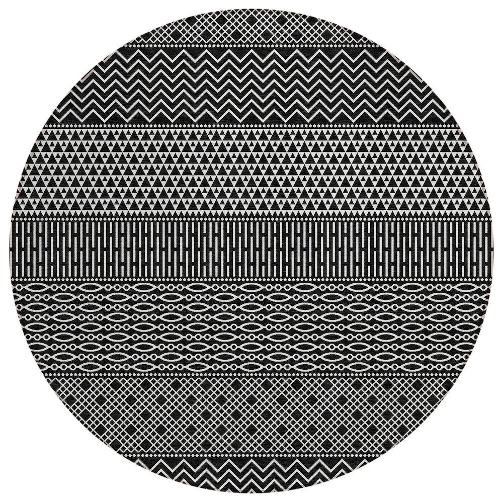 Chantille ACN939 Black 8' x 8' Rug. Picture 1