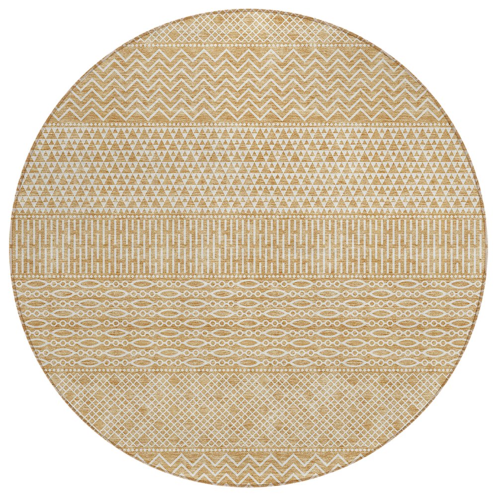 Chantille ACN939 Gold 8' x 8' Rug. Picture 1