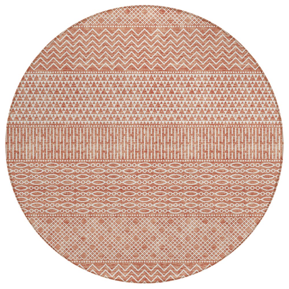 Chantille ACN939 Orange 8' x 8' Rug. Picture 1